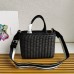 2022 New PRADA Bag Wicker and canvas tote Bag-927141