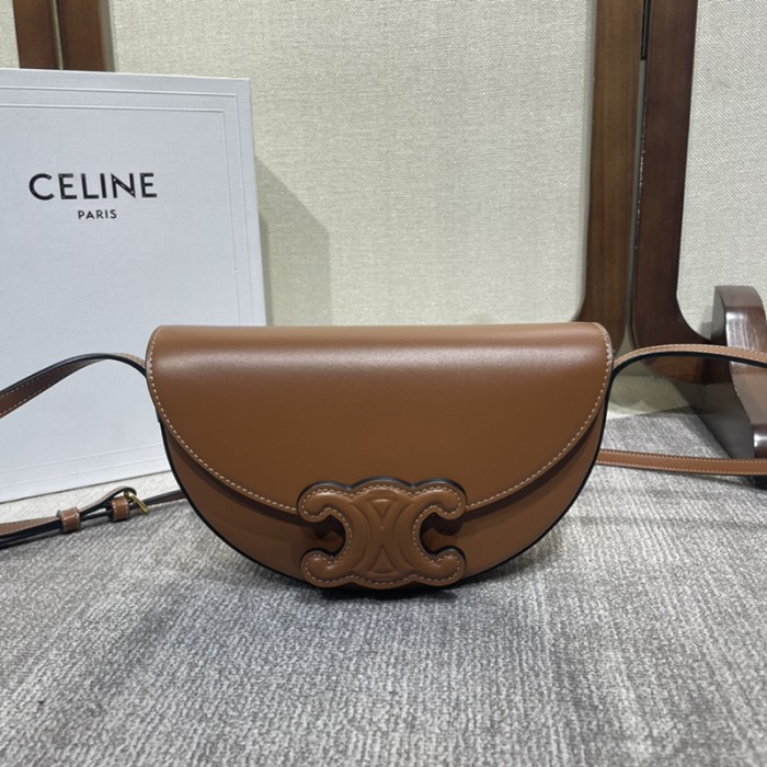 CELINE Bag Moon Bag Brown Celine Basace crossbody bag-8965967