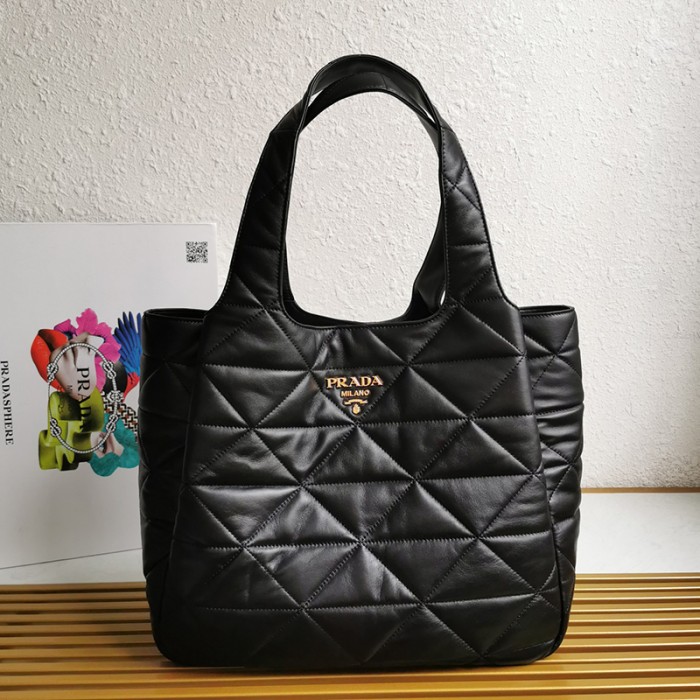 New PRADA Black Shopping Bag Fashionable Casual Bag-4852044