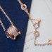 Bvlgari full diamond waist necklace sterling silver 925 white gold rose-6841029