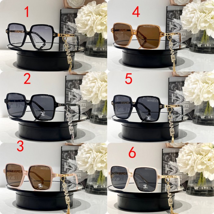 CHANEL Stylish casual unisex Sun Glasses-3459482