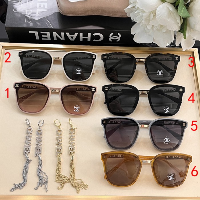 CHANEL Stylish casual unisex Sun Glasses-9356212